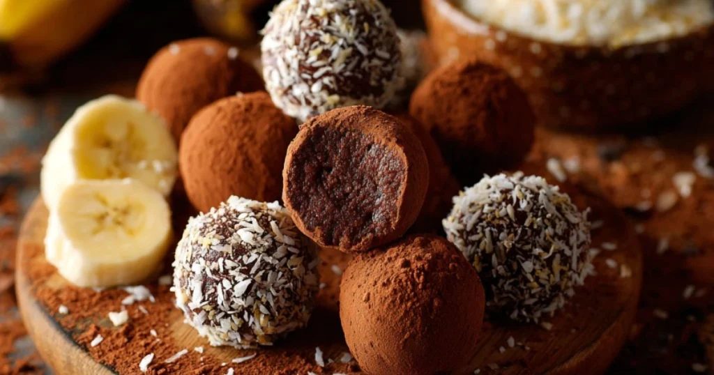 Banana Sweetened Cocoa-Nut Truffles