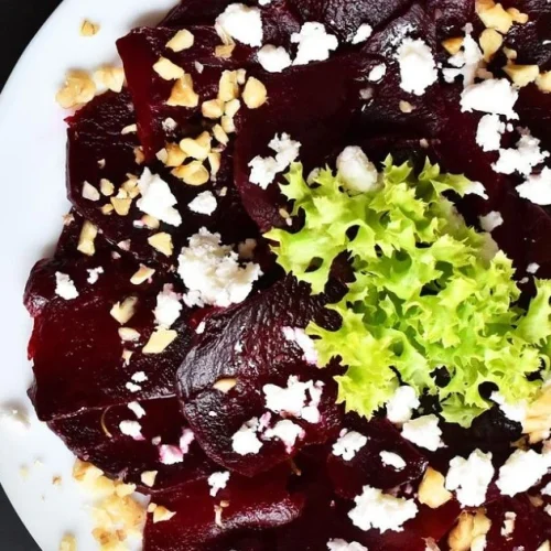 Ensalada de remolacha y queso feta
