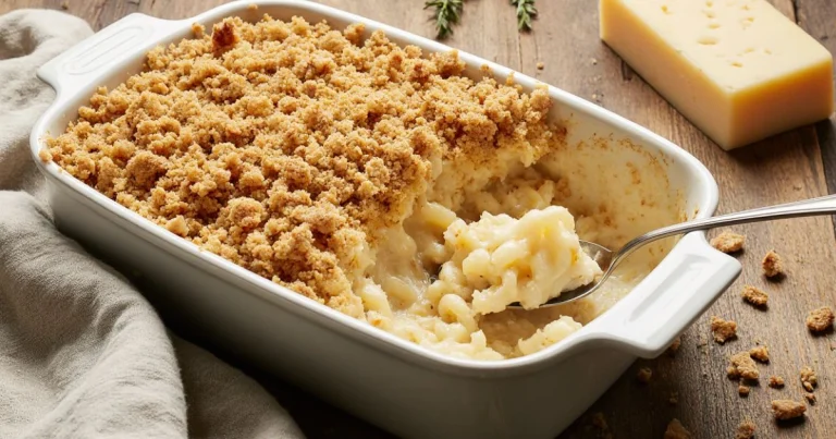 Baked Mac and Cheese with Breadcrumbs