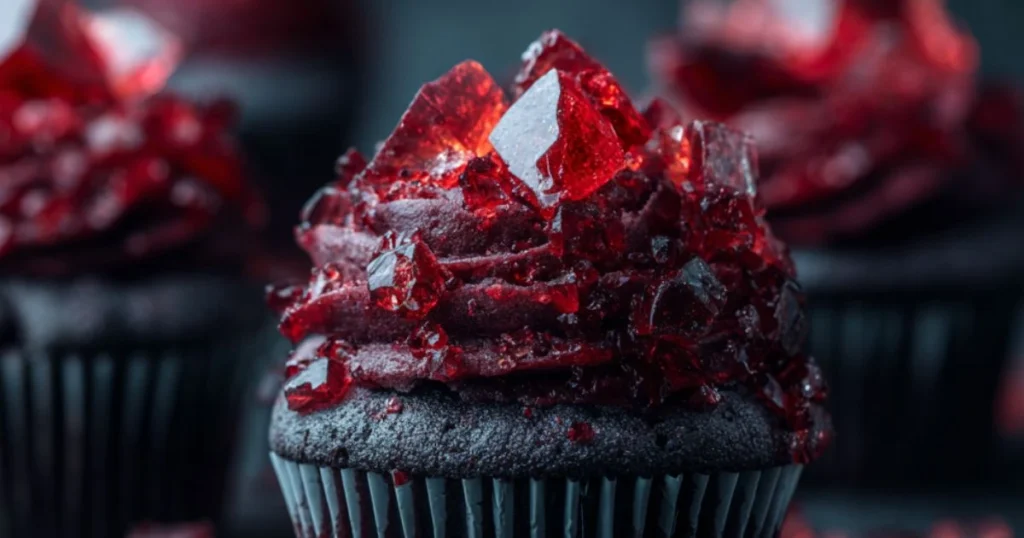 Bloody Broken Glass Cupcakes