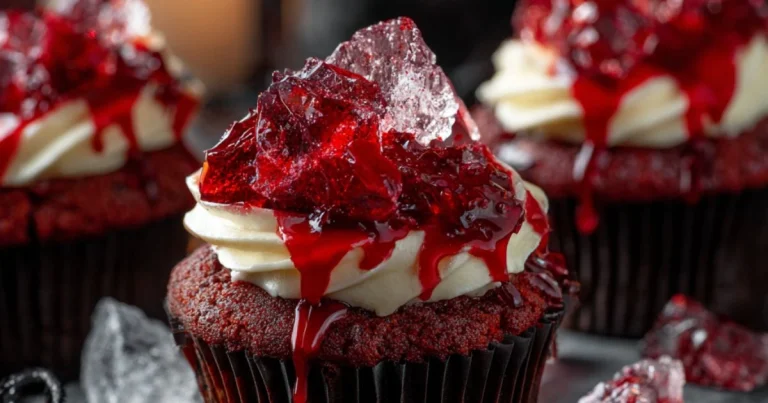 Bloody Broken Glass Cupcakes