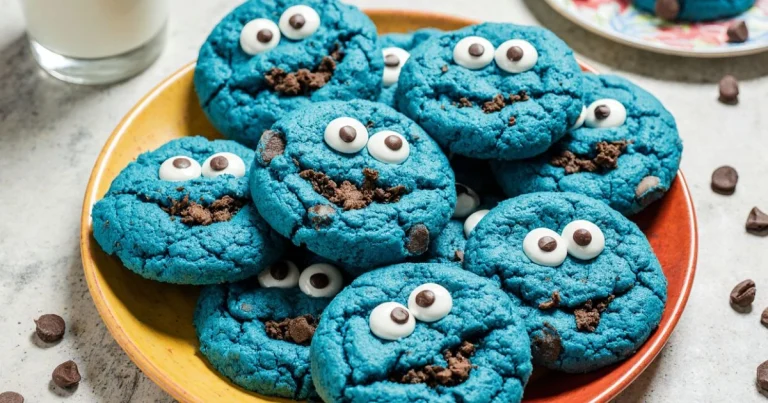 Blue Cookie Monster Cookies