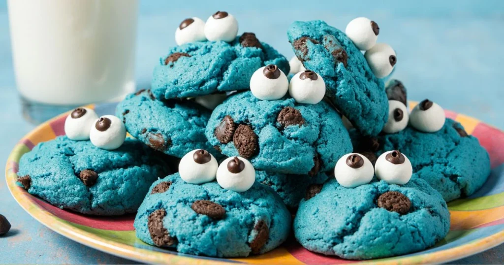 Blue Cookie Monster Cookies