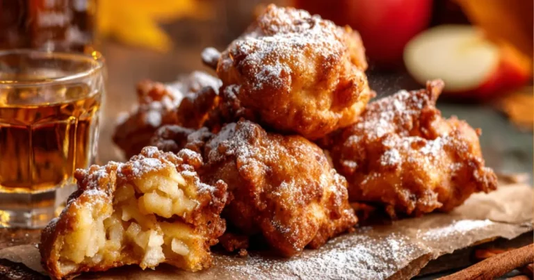 Boozy Bourbon Apple Fritters