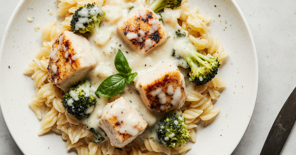 Cheesy Chicken Broccoli Orzo