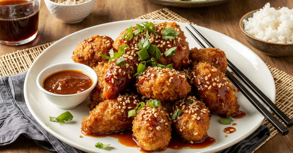 Crispy bang bang chicken