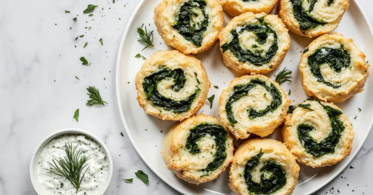 Flaky Spinach Feta Pinwheels