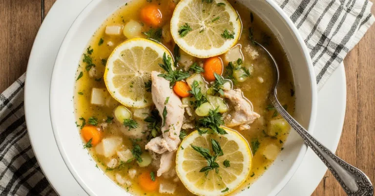 Greek Lemon Chicken Soup