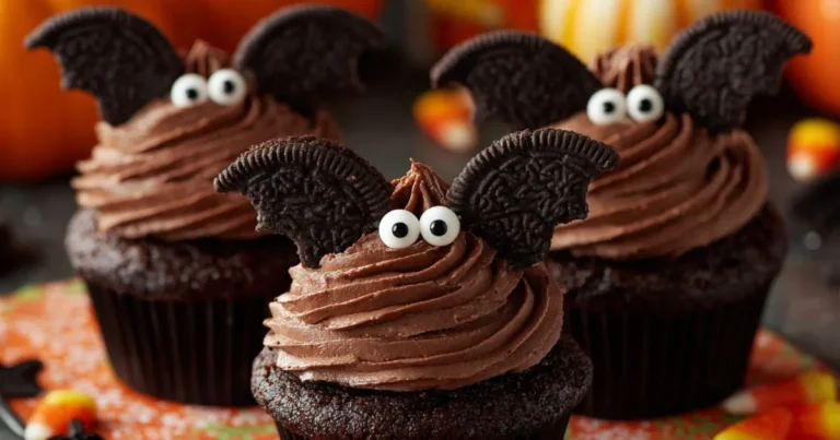 Halloween Bat Cupcakes