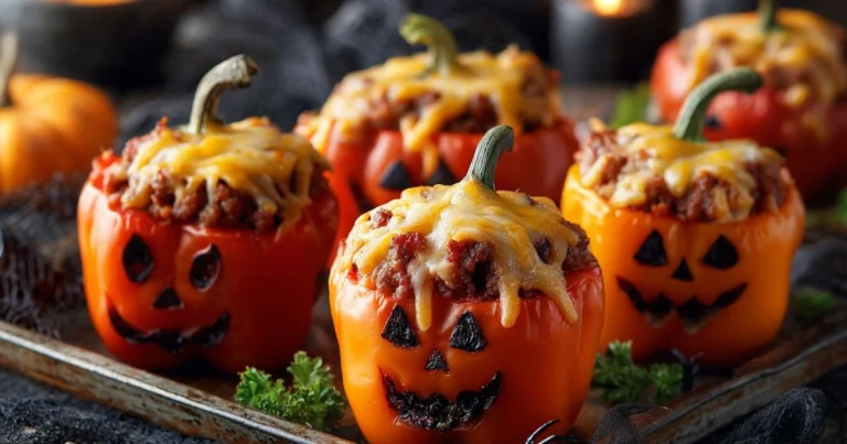 Halloween Stuffed Peppers