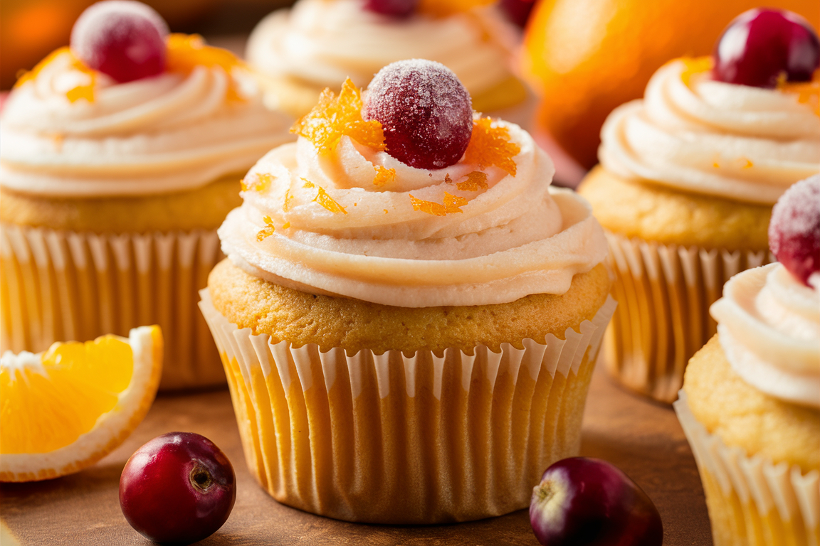 Irresistible Cranberry Orange Cupcakes