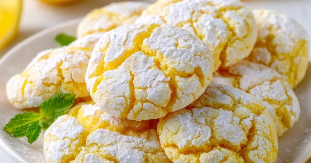 Lemon Crinkle Cookies