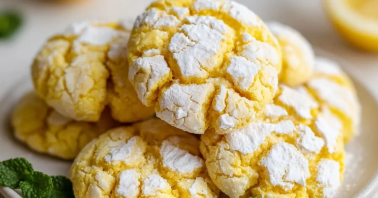 Lemon Crinkle Cookies
