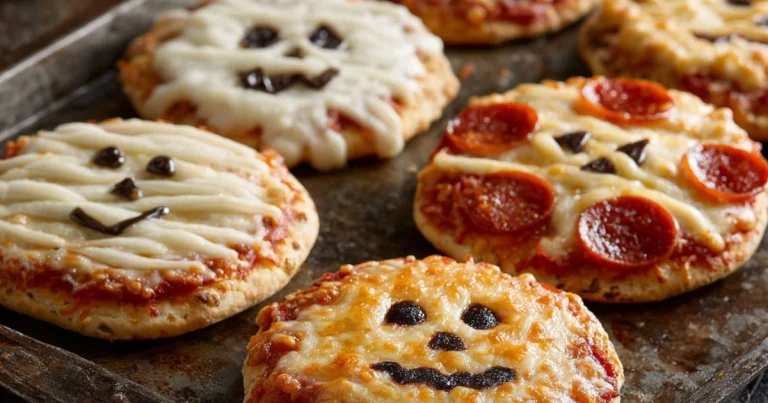 Mini Halloween Pizzas