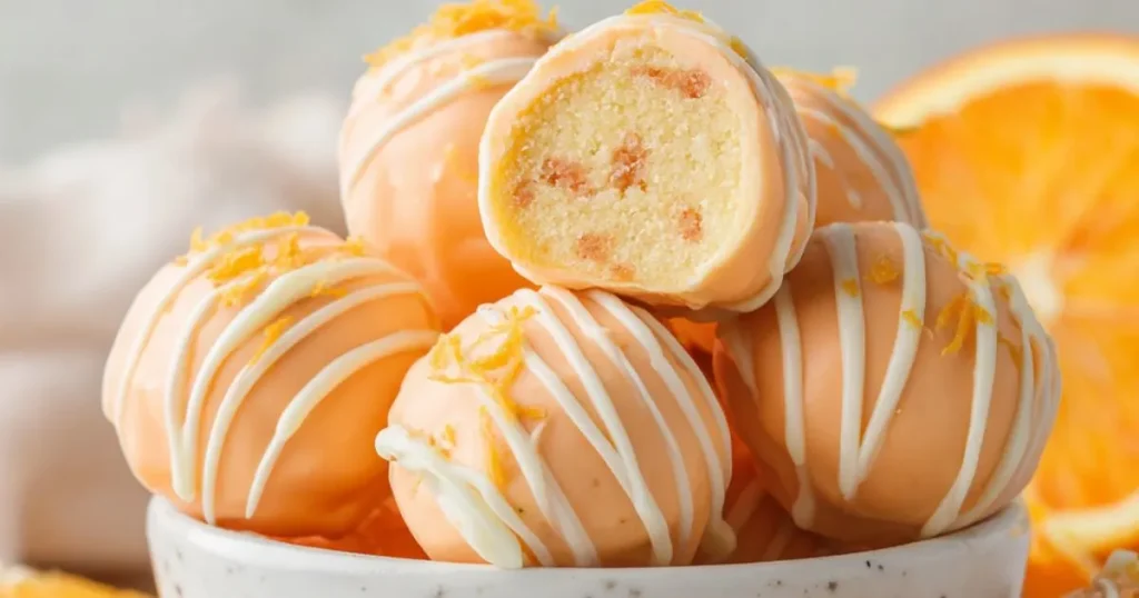 No-Bake Orange Creamsicle Truffles