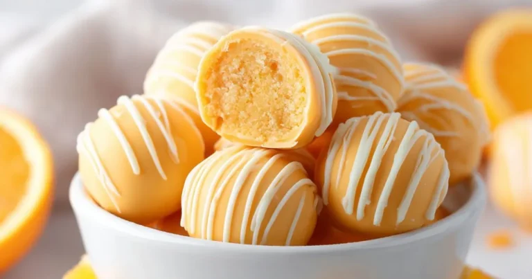 No-Bake Orange Creamsicle Truffles