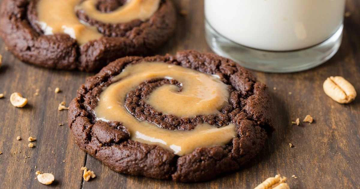 Peanut Butter Brownie Swirl Cookies