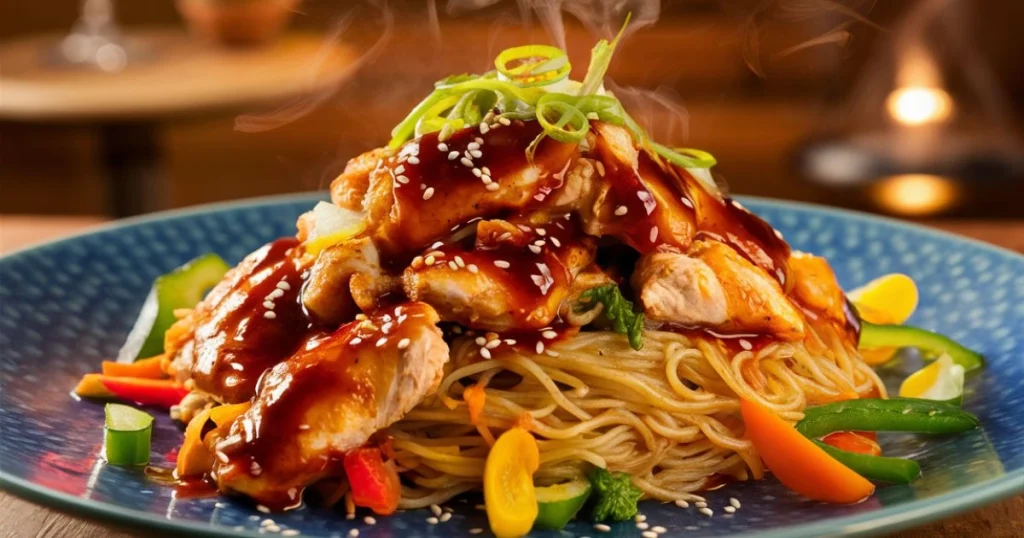 Savory Chicken Teriyaki Noodles