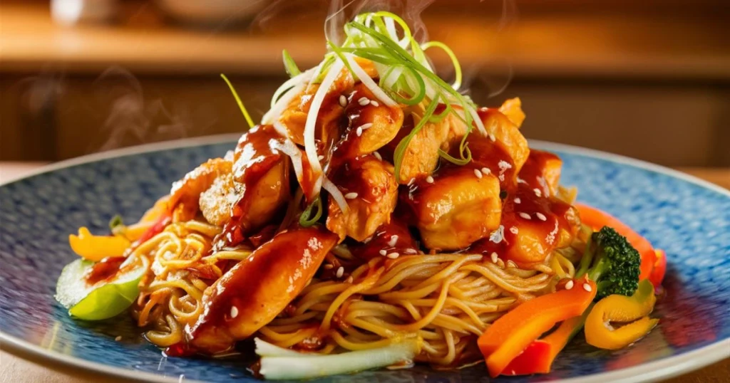 Savory Chicken Teriyaki Noodles