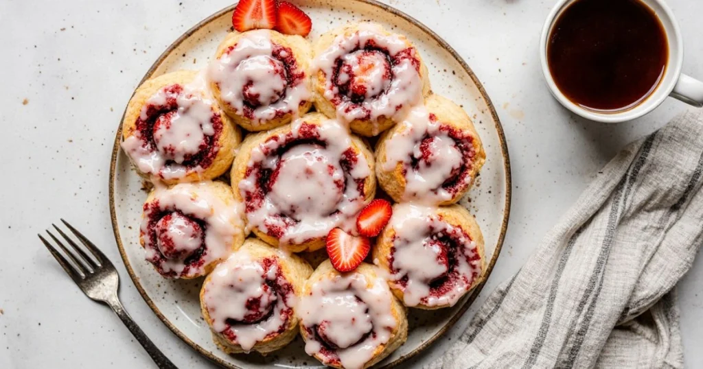 Strawberry Cheesecake Cinnabon Rolls