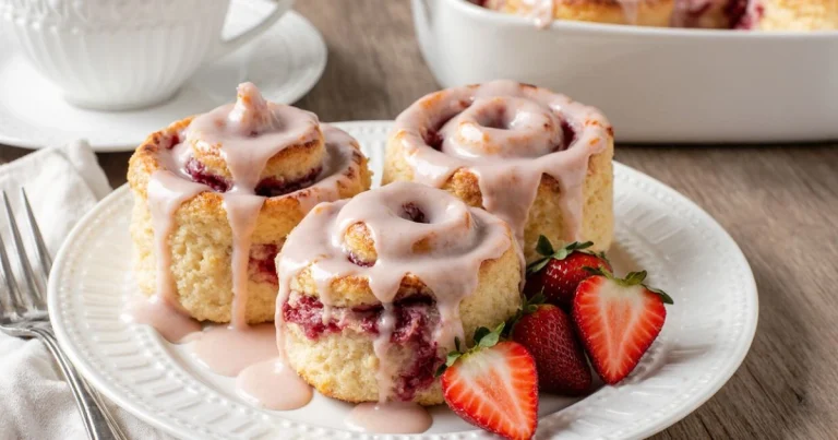 Strawberry Cheesecake Cinnabon Rolls