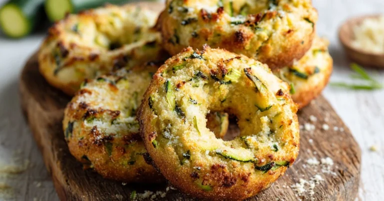 35-Minute Zucchini Bagels with Cheese and Almond Flour