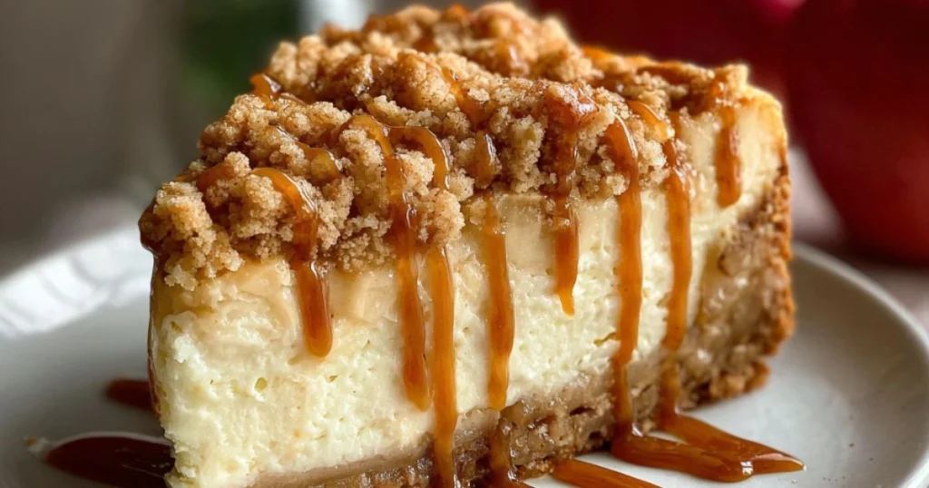 Apple Crumble Cheesecake