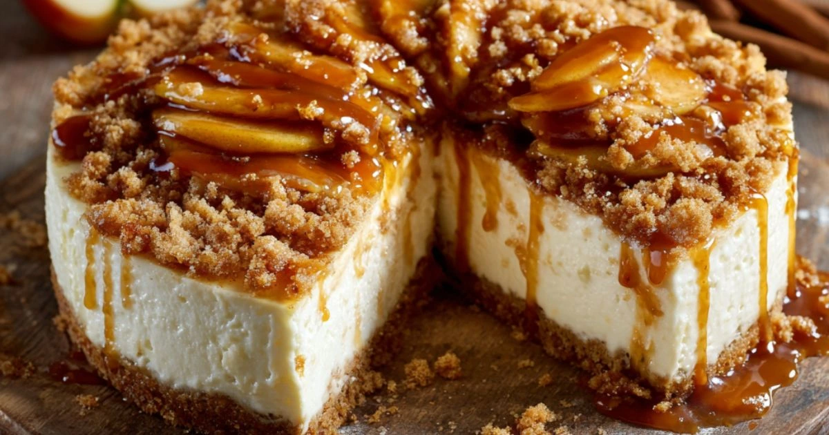 Apple Crumble Cheesecake