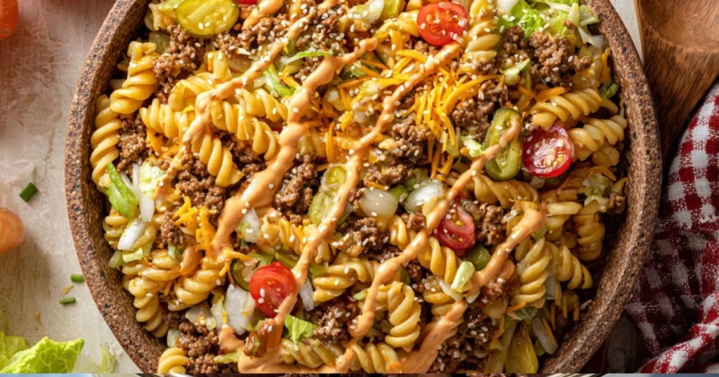 Big Mac Pasta Salad