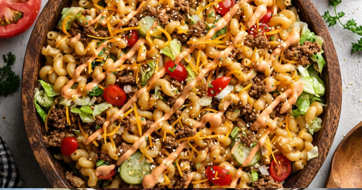 Big Mac Pasta Salad