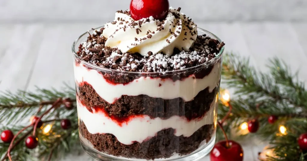 Black Forest Trifle for Christmas