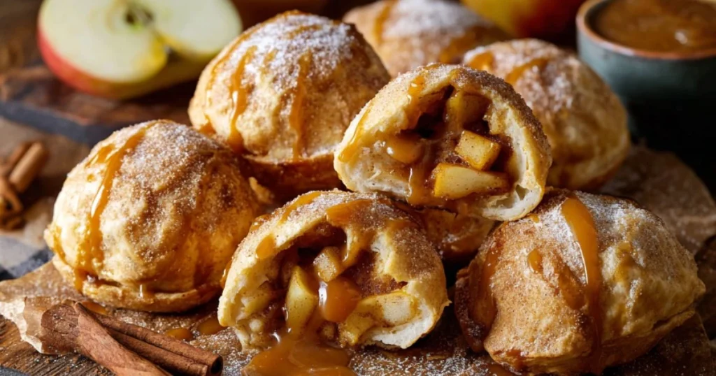 Simple Caramel Apple Pie Bombs