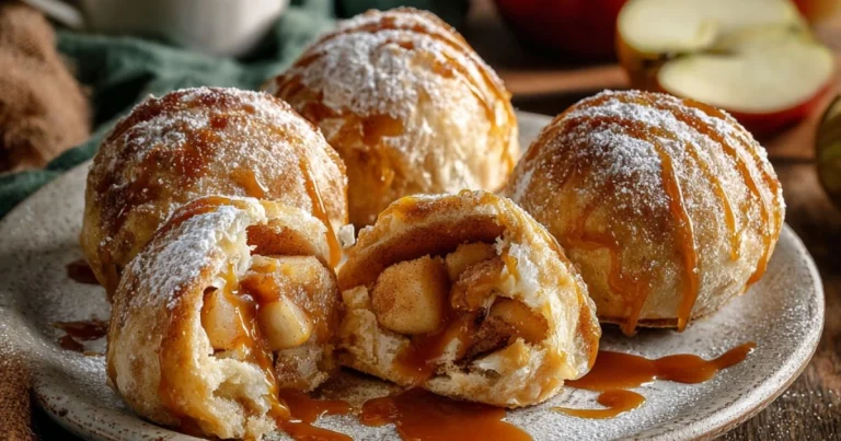 Simple Caramel Apple Pie Bombs
