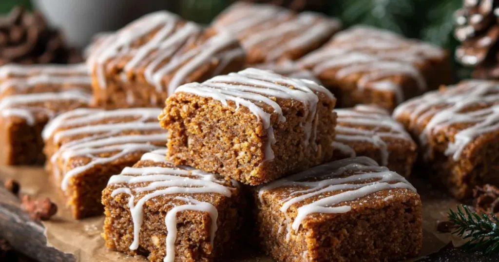 Chewy Gingerbread Bars