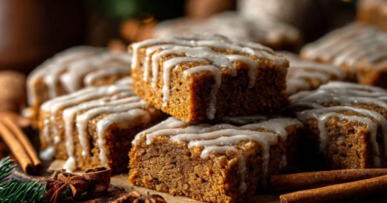 Chewy Gingerbread Bars