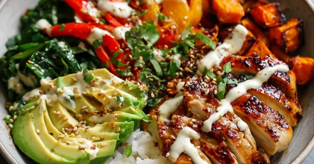 Chicken & Sweet Potato Rice Bowl