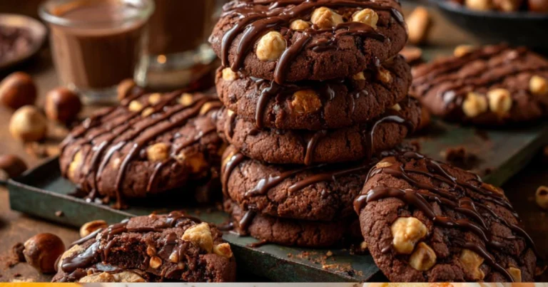 Chocolate Hazelnut Crunch Cookies