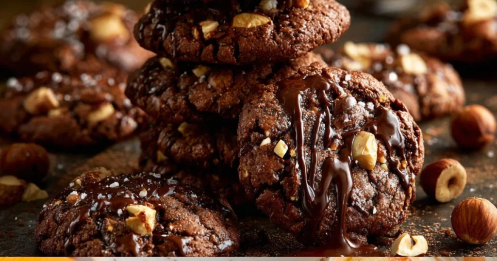 Chocolate Hazelnut Crunch Cookies