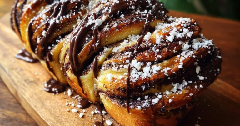 Chocolate Nutella Babka Bread