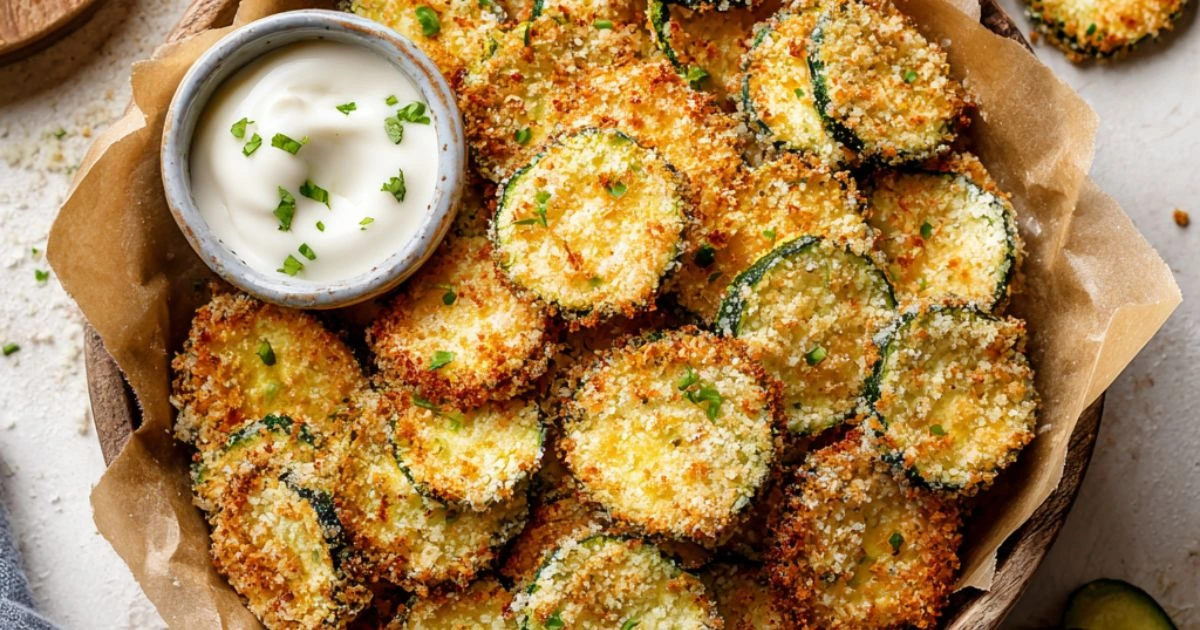 Crispy Baked Zucchini Chips
