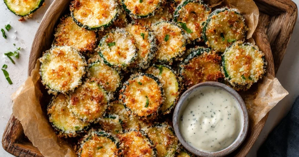 Crispy Baked Zucchini Chips