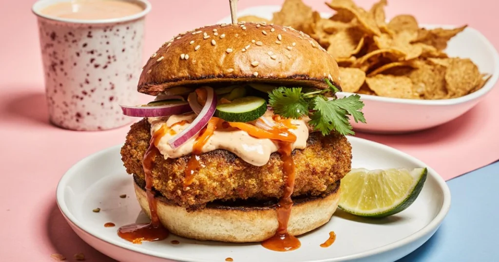 Crispy Thai Fried Chicken Sandwich Recipe