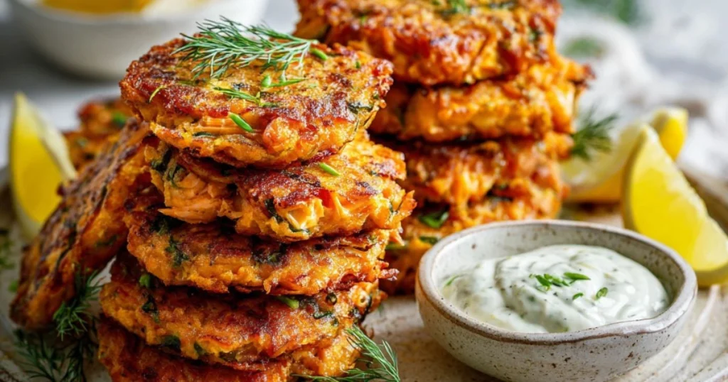 Delicious & Healthy Salmon Sweet Potato Fritters Recipe