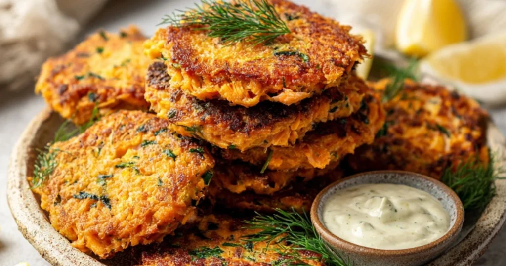 Delicious & Healthy Salmon Sweet Potato Fritters Recipe
