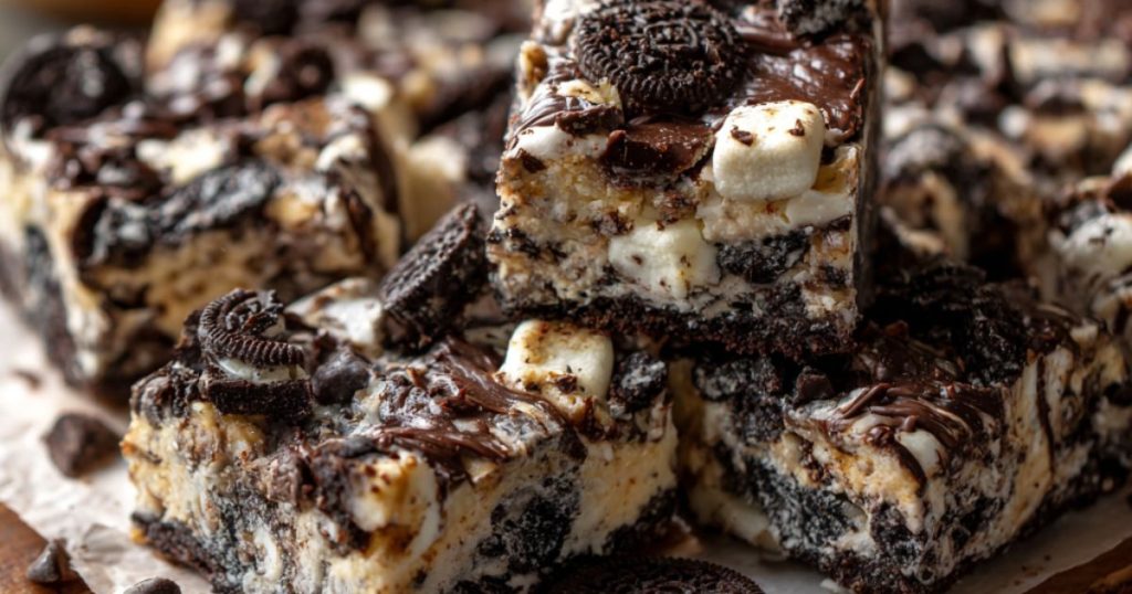 Oreo Cookies and Cream Rocky Road