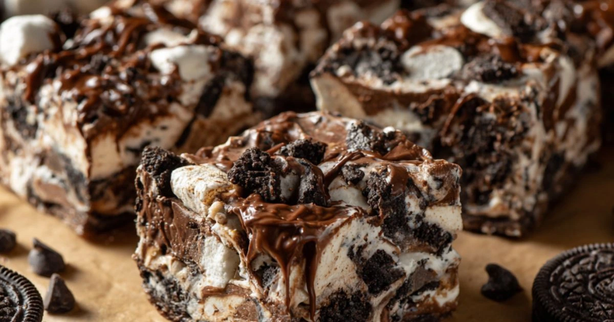 Oreo Cookies and Cream Rocky Road