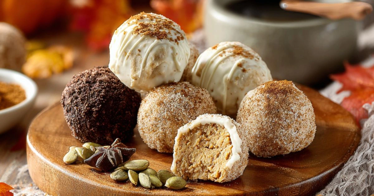 Easy Pumpkin Cheesecake Truffles