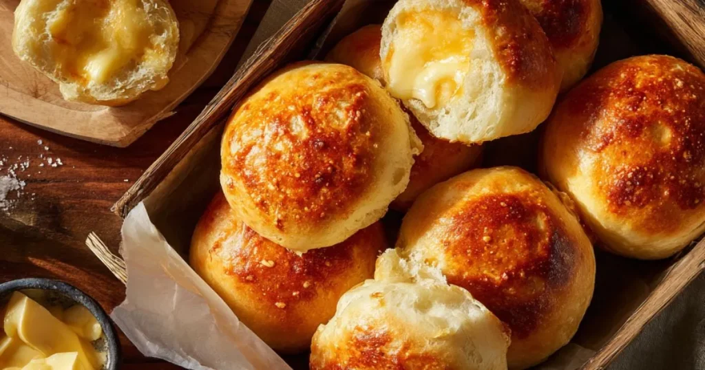 Fluffy Baked Cheese Buns