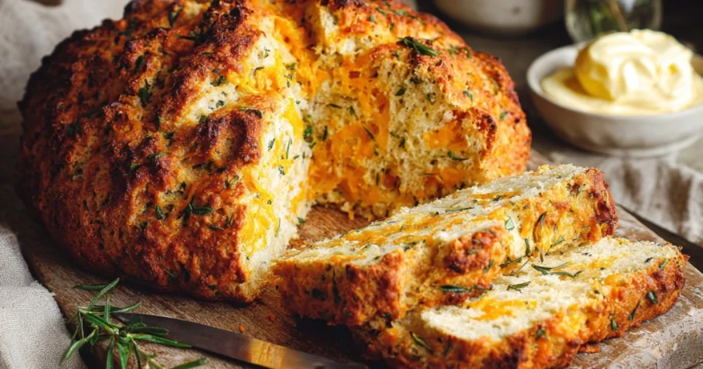 Easy Cheddar and Herb Irish Soda Bread