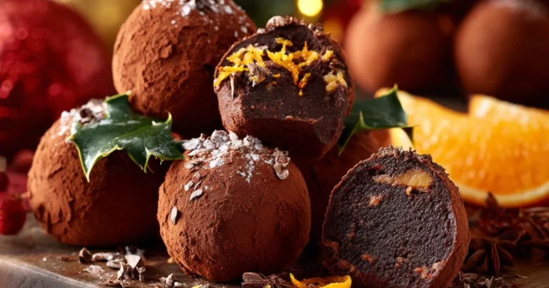Festive Orange Chocolate Christmas Truffles